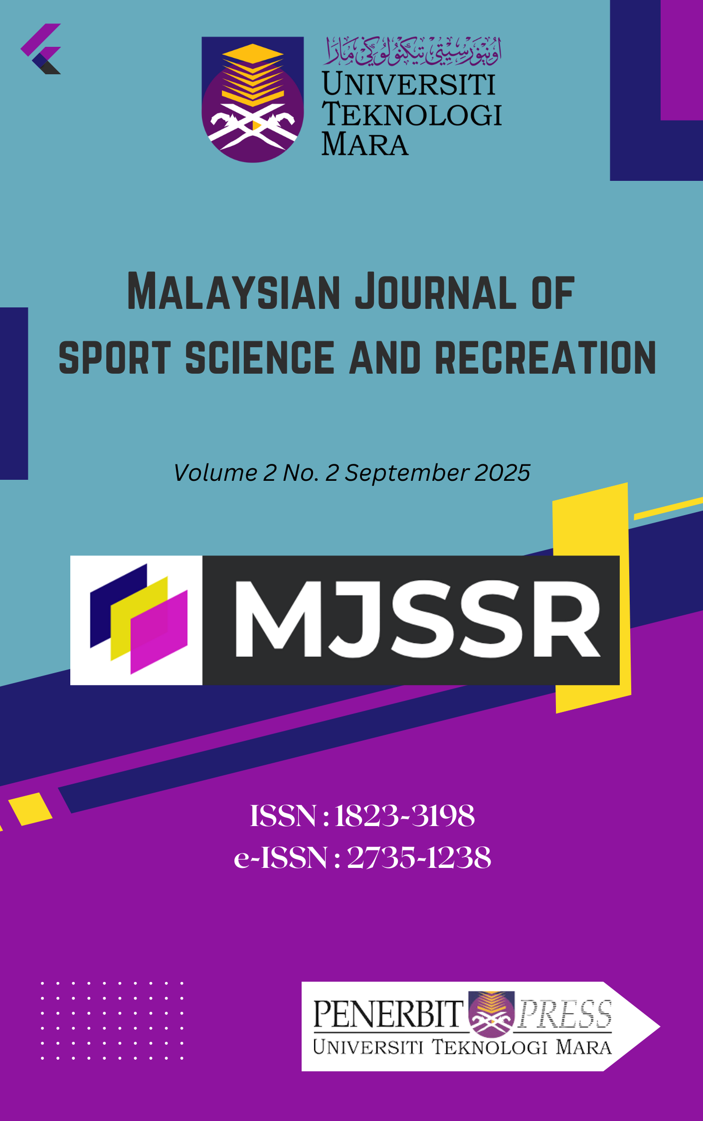 					View Vol. 21 No. 2 (2025): Malaysian Journal of Sport Science and Recreation (MJSSR) Volume 21(2) 2025
				